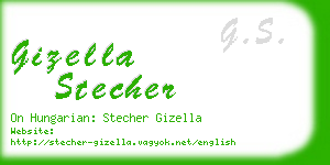 gizella stecher business card